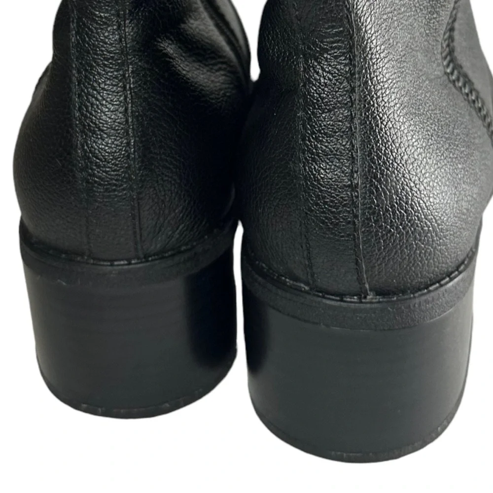 Clarks Women's Nevella Devon Black Leather Side Zip Ankle Boots Size 10 - Picture 9 of 10